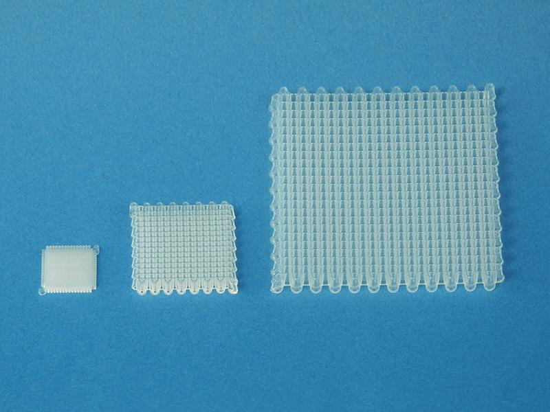 Scaffolds aus medizinisch geeignetem Material, variable Porengröße/Strangstärke, Anwendung in Biotechnologie